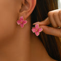 Sweet and elegant flower earrings