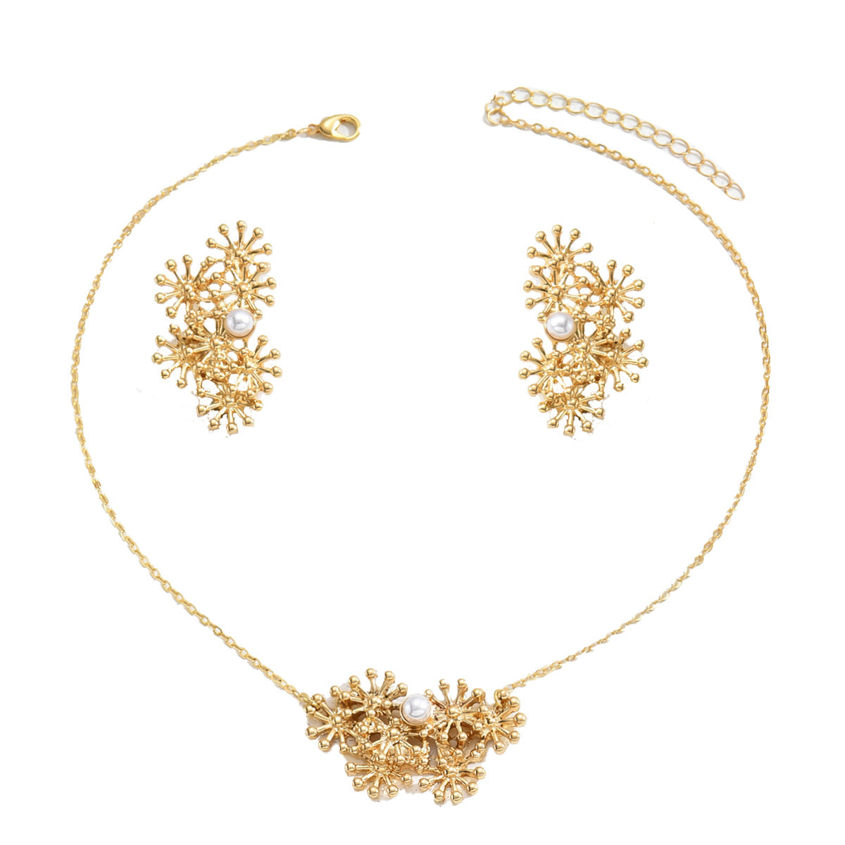 Fashionable Sunflower Earring and Necklace Set