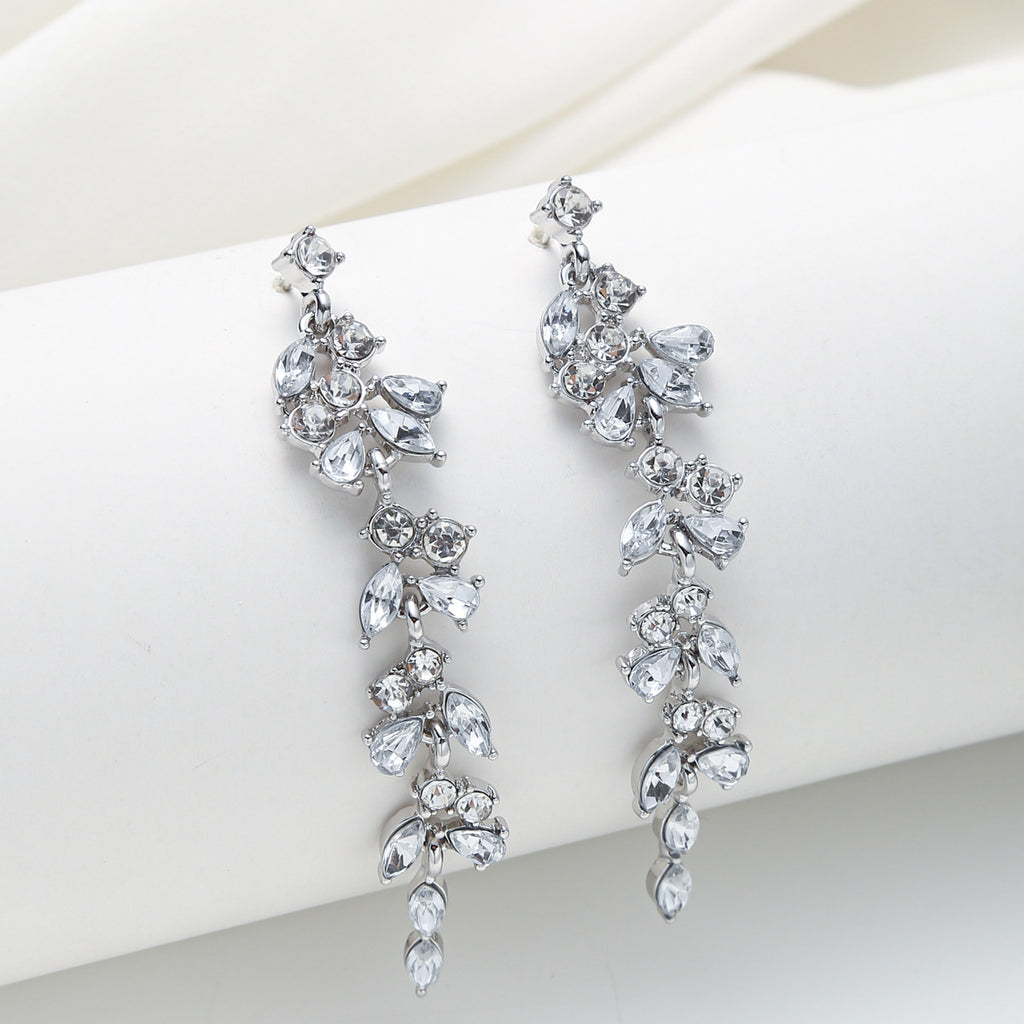 Unique Zircon Wheat Earrings