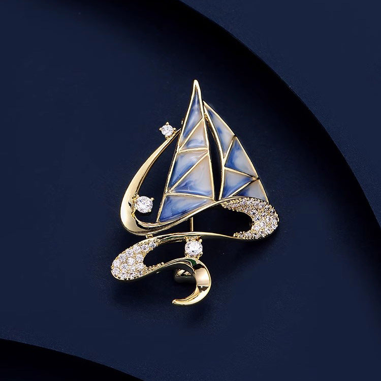 Smooth Sailing Brooch