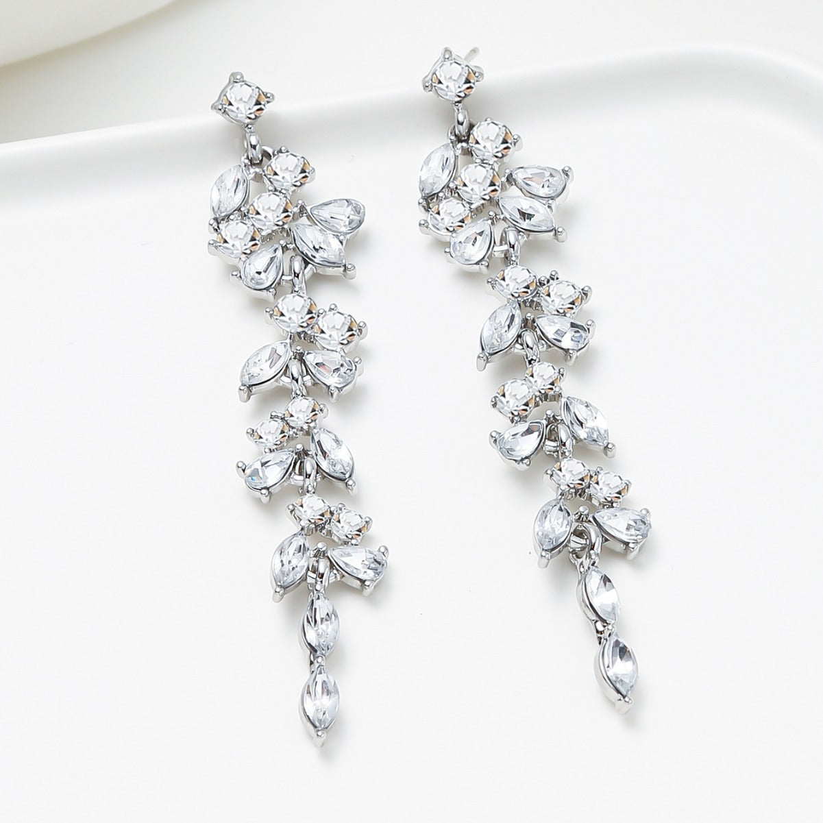 Unique Zircon Wheat Earrings