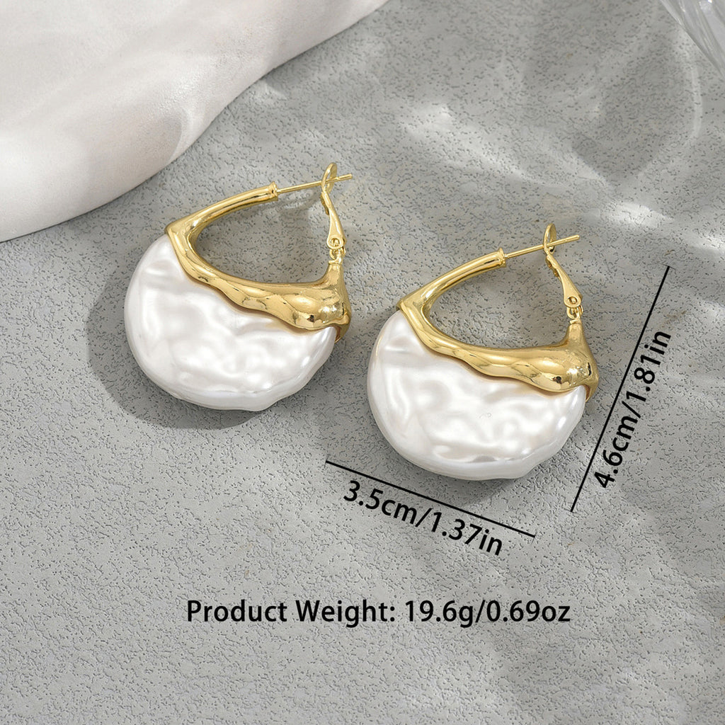 Exquisite pearl-encrusted earrings