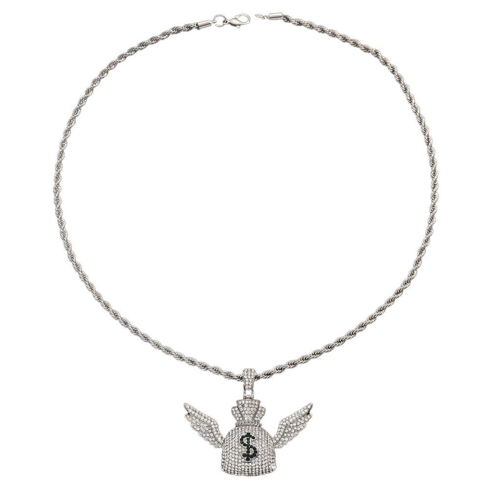 Angel Wings Cuban Necklace