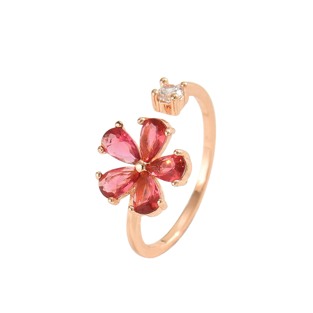 Sweet Flower Open Ring