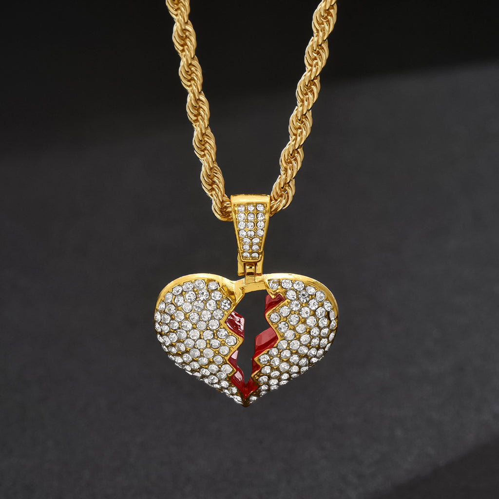 Men's Personalized Diamond-Encrusted Cuban Necklace