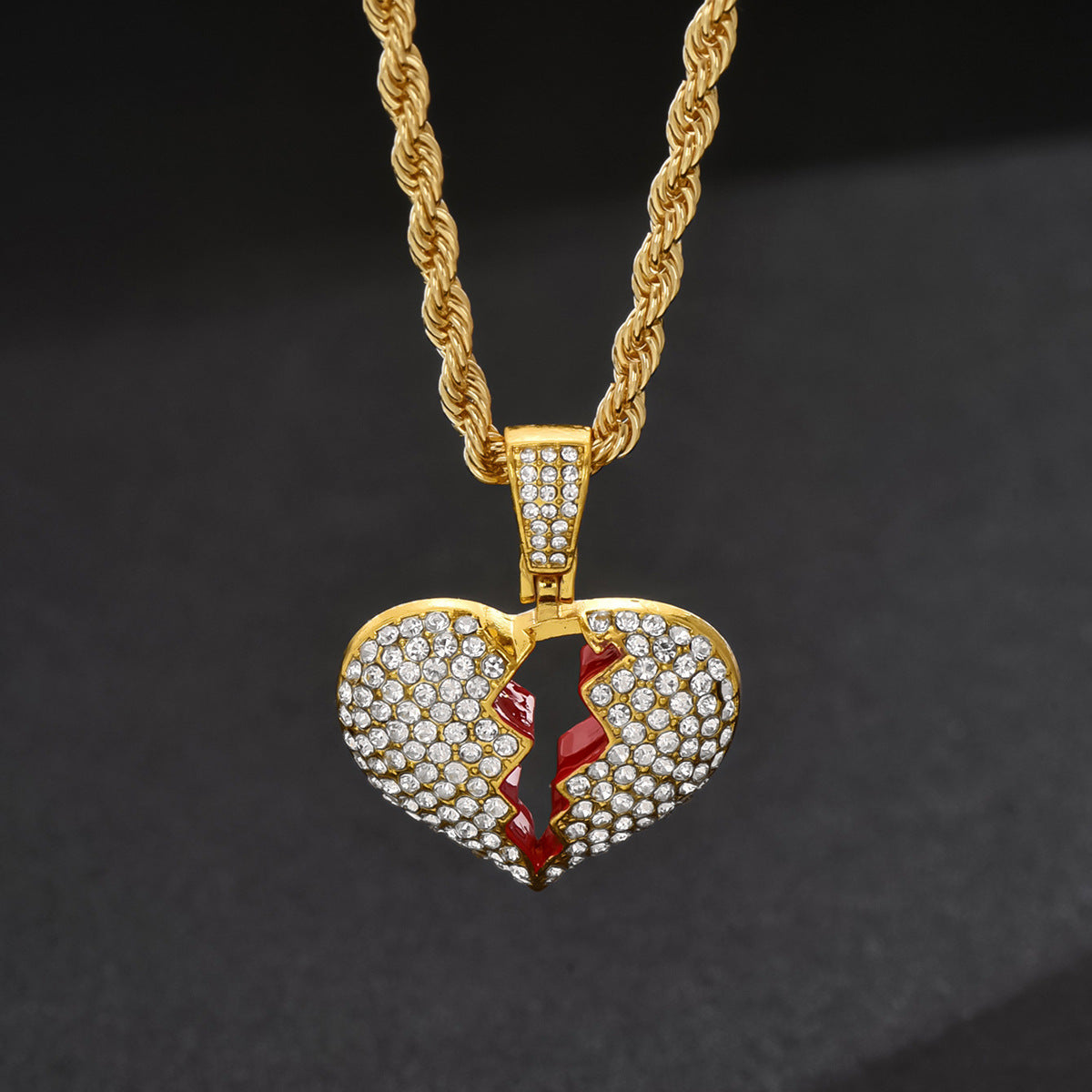 Men's Personalized Diamond-Encrusted Cuban Necklace