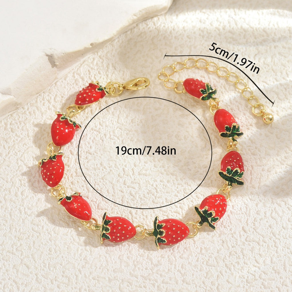 strawberry bracelet