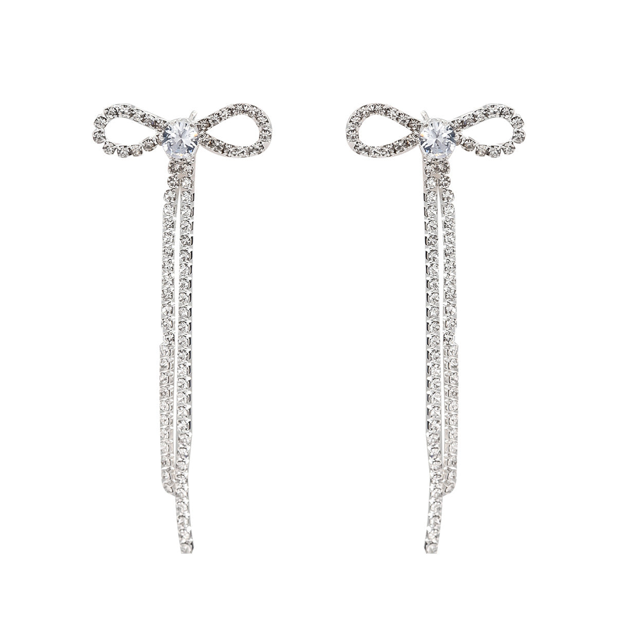 Simple and elegant bow-shaped earrings