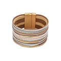 Niche high-end diamond-set multi-layered bracelet