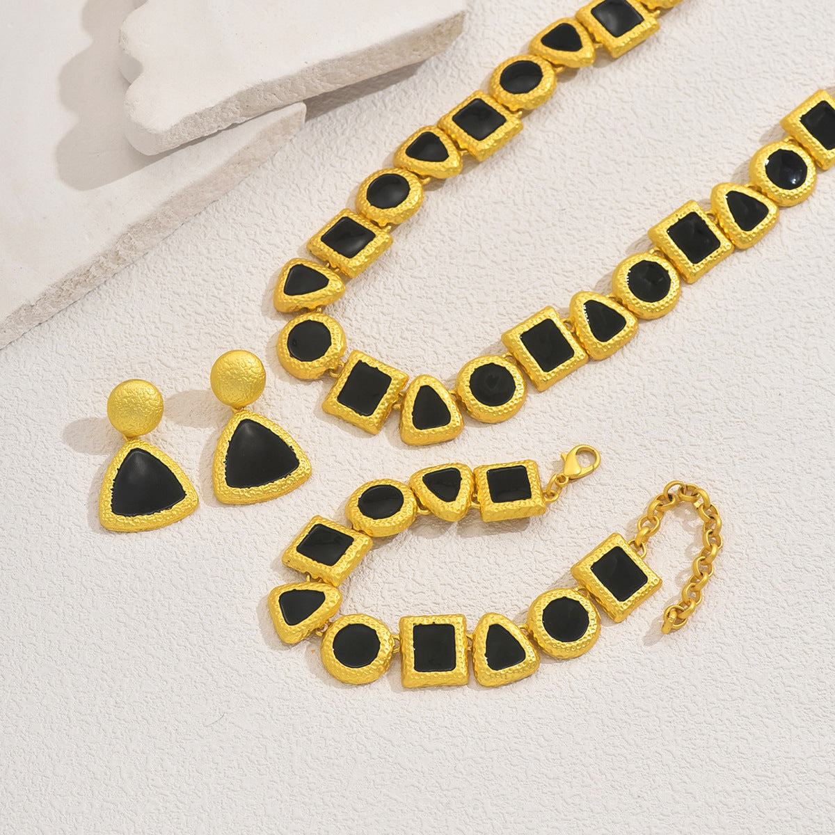 Personalized clavicle chain jewelry necklace earring bracelet set