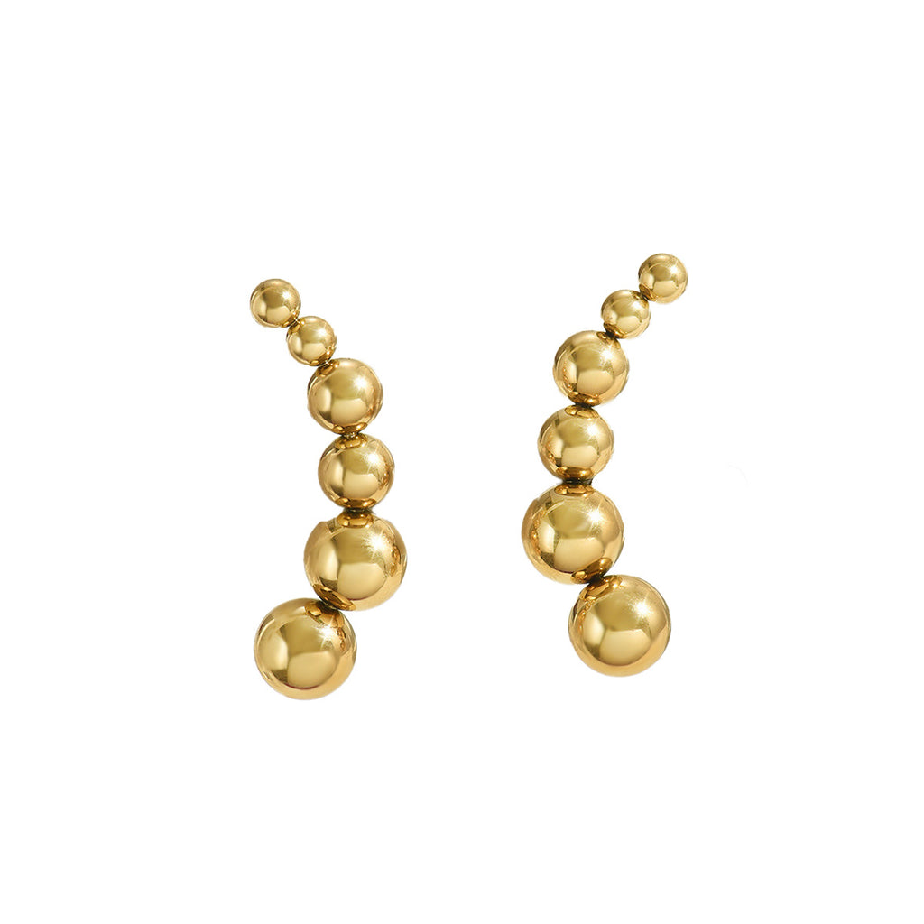 Irregular beaded earrings