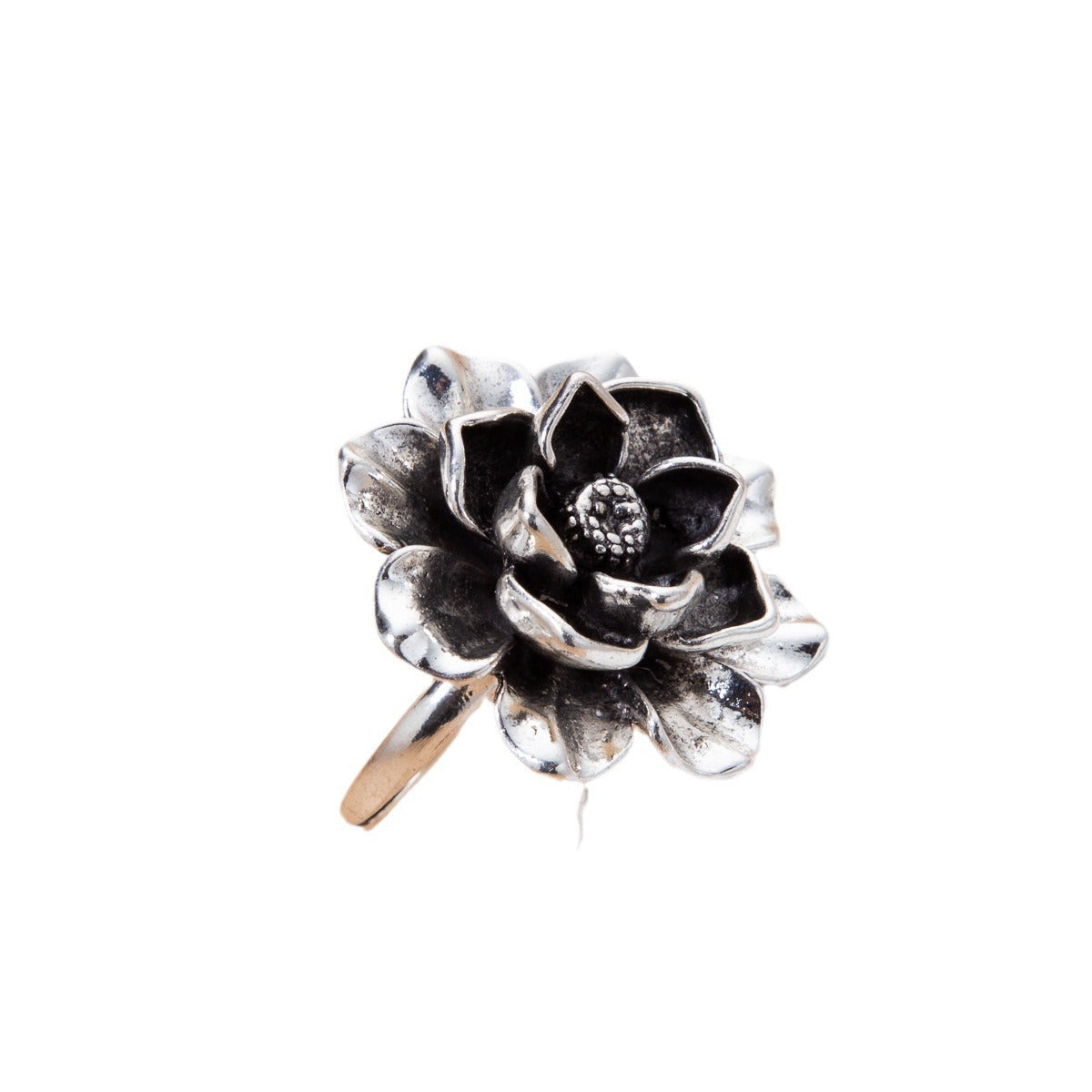 Simple petal design, adjustable opening ring