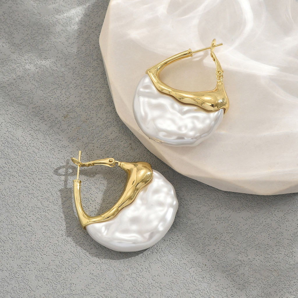 Exquisite pearl-encrusted earrings