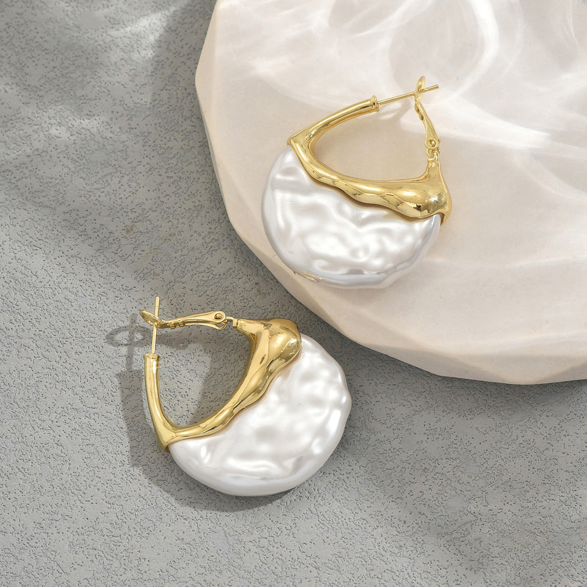 Exquisite pearl-encrusted earrings