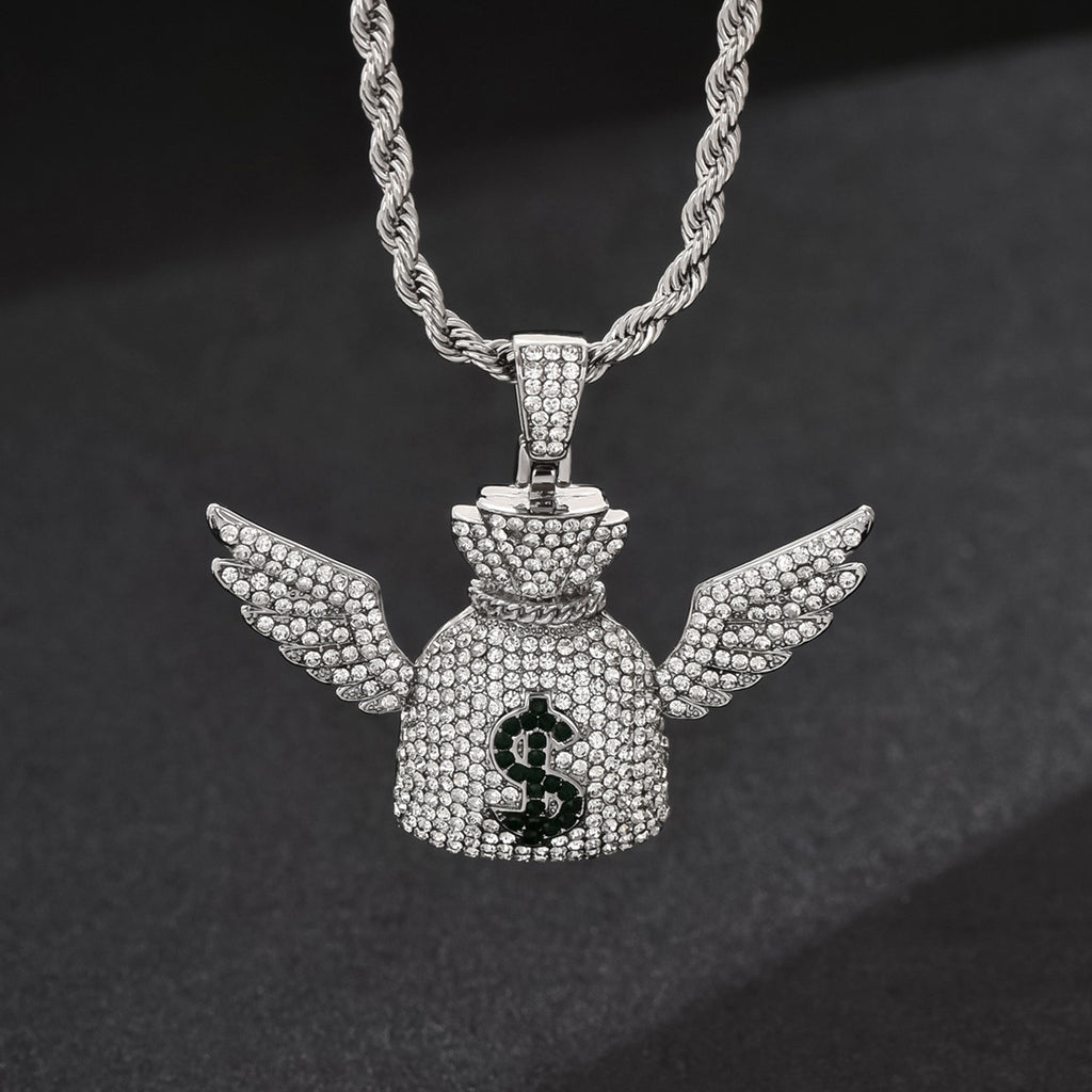 Angel Wings Cuban Necklace