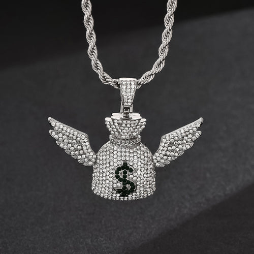 Angel Wings Cuban Necklace