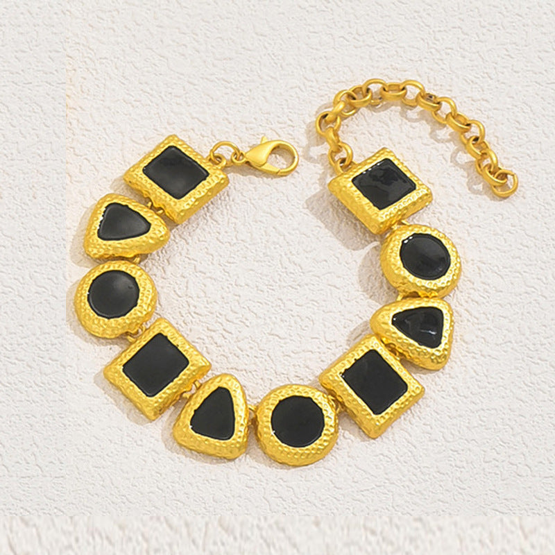 Personalized clavicle chain jewelry necklace earring bracelet set